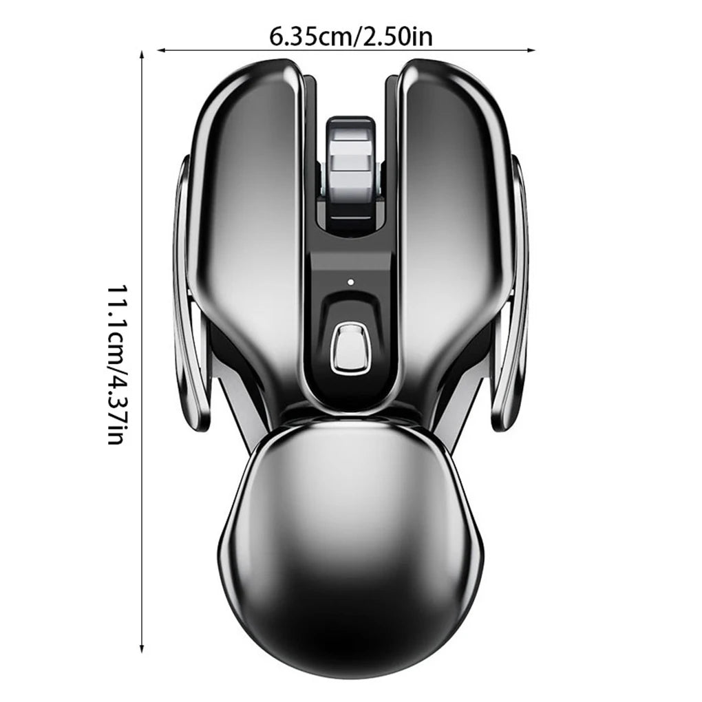 PX2 Wireless Mouse 2.4G Ergonomics Metal Receiver Waterproof Aluminum Lightweight Gaming Mouses Laptop Computer Office Use