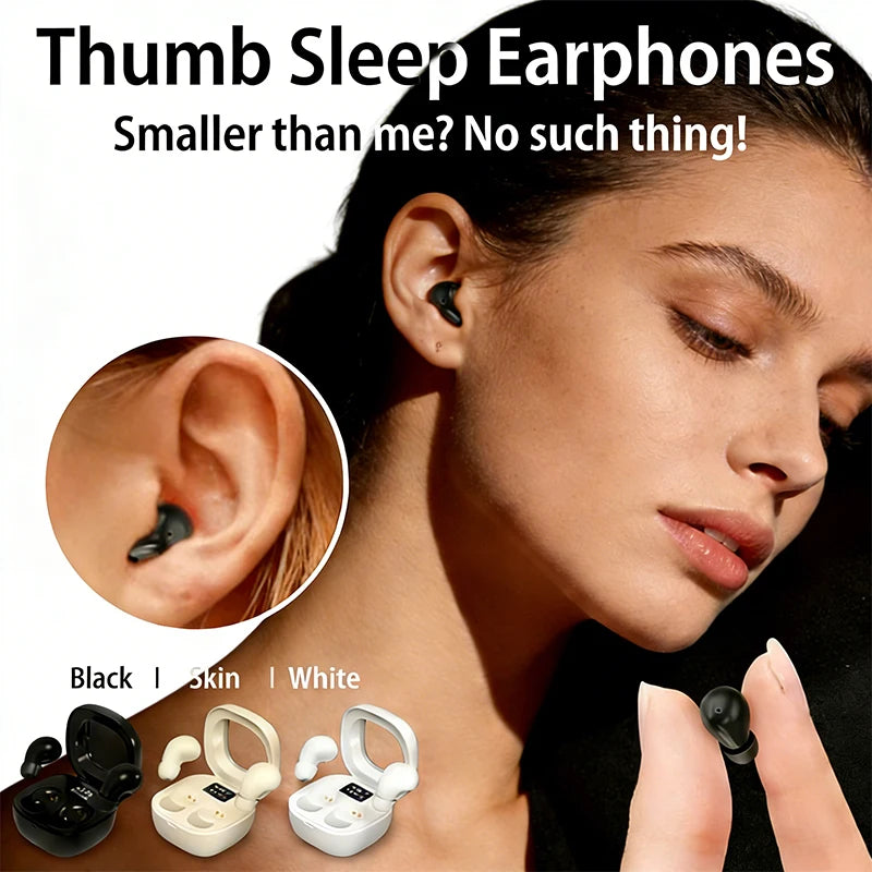 Mini Sleep Stereo HD Bass High Sound Quality Earphone Small In-ear Wireless Bluetooth Earbud Work Game Sport Invisible Headphone