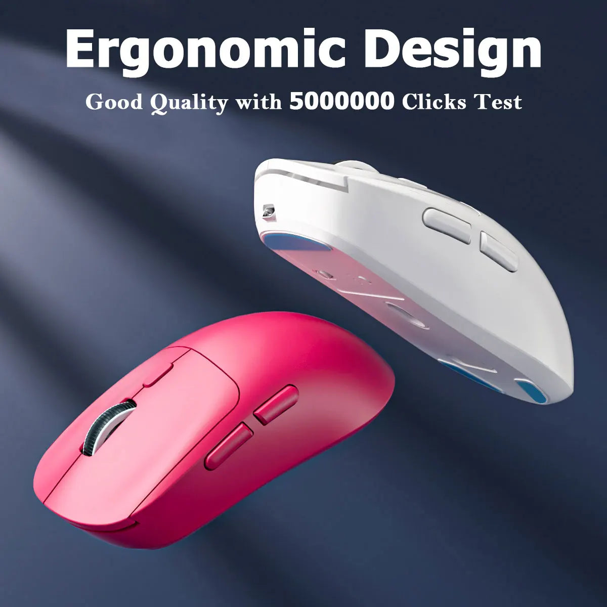 Portable Rechargeable Wireless Mouse Bluetooth/2.4G Dual-Mode Gaming Mice 4 Colors Silent Gamer Mice for PC ipad Computer Mice