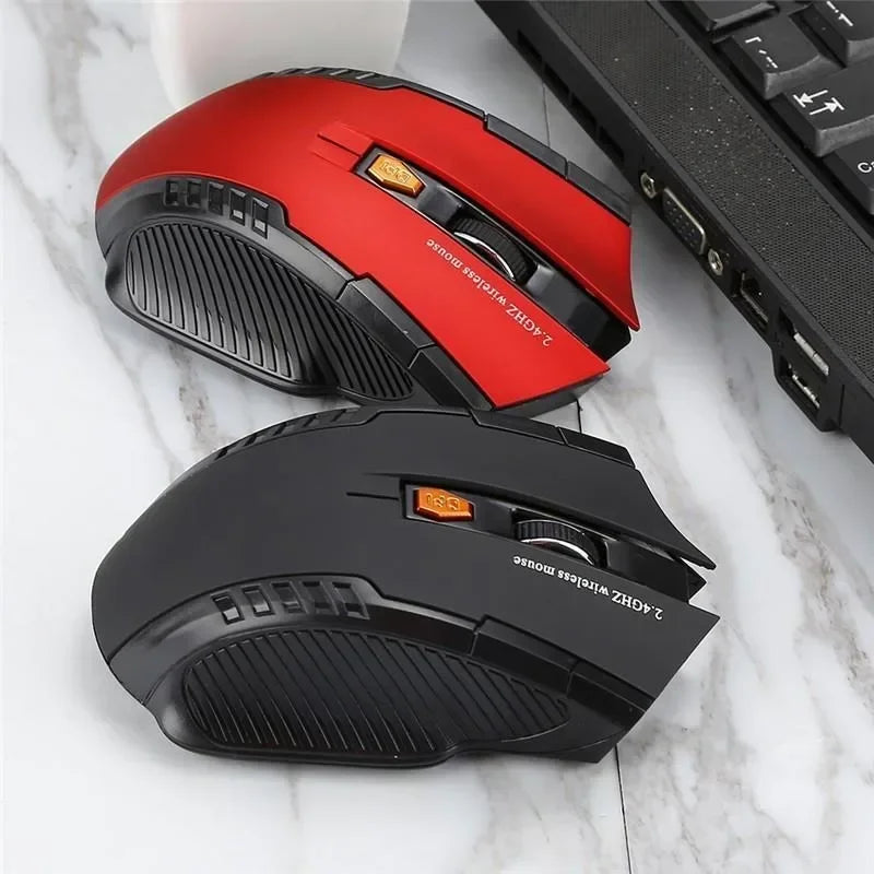 2.4GHz Wireless Optical Game Mouse for PC Laptop Computer USB Receiver Mini Portable Mouse Mice