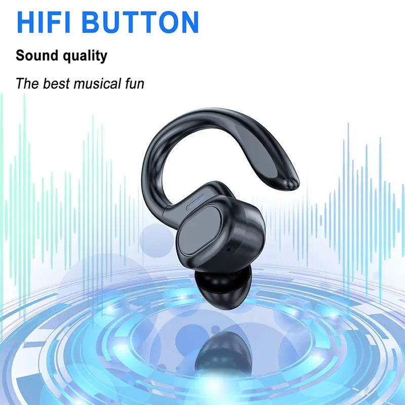 Original Sports Wireless Headphones Bluetooth 5.3 Over Ear Buds with Earhooks Waterproof Sports Earphones Running In-Ear Headset