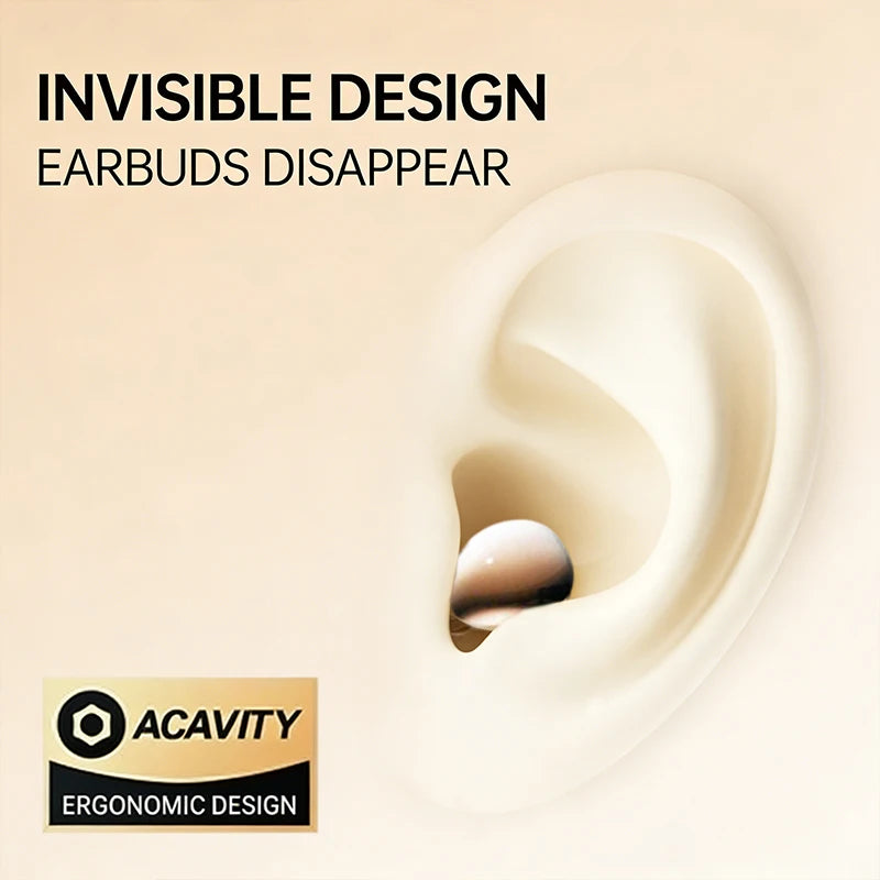 New In-ear Mini Sleep Wireless Bluetooth Headphone TWS Headsets With Mic Stereo Sport Game Earphone Long Standby HD Call Earbuds