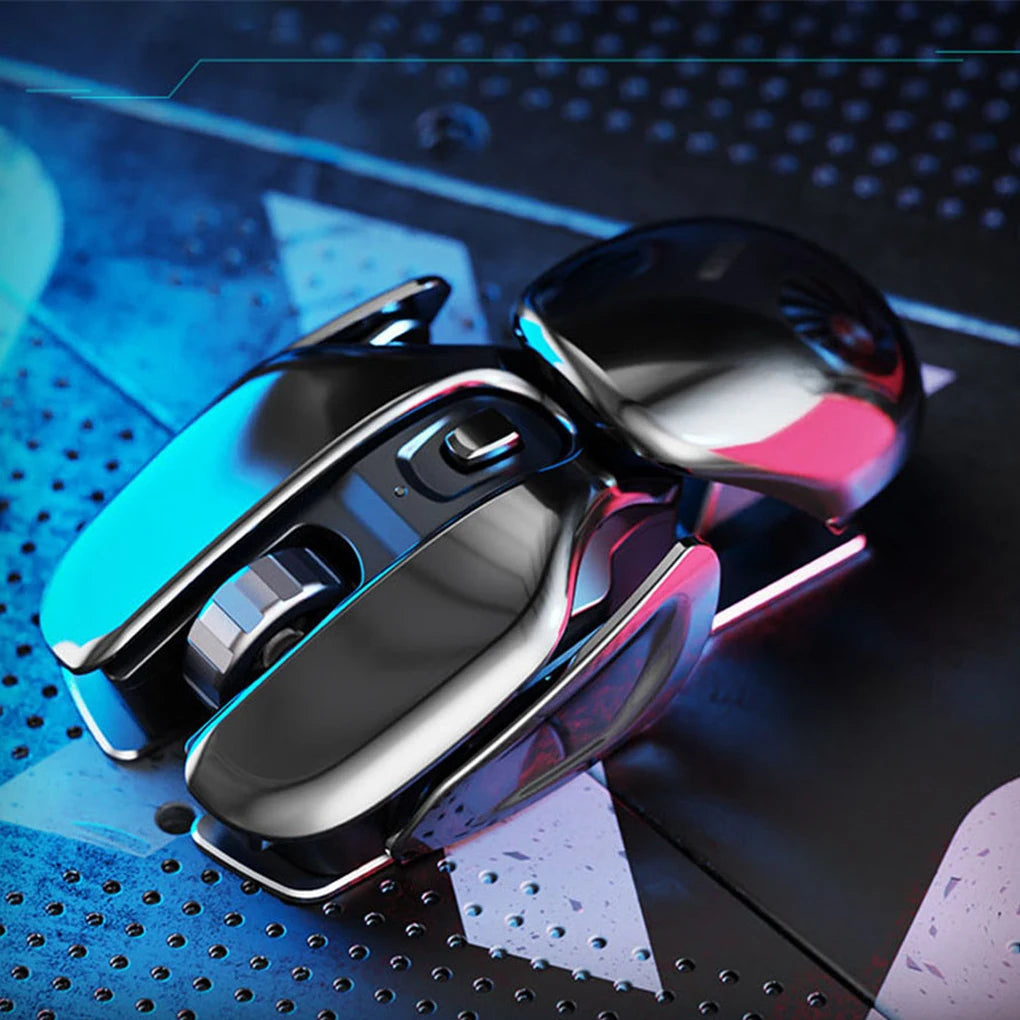 PX2 Wireless Mouse 2.4G Ergonomics Metal Receiver Waterproof Aluminum Lightweight Gaming Mouses Laptop Computer Office Use