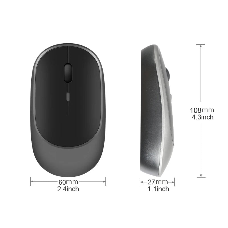 Wireless Mouse Rechargeable Mouse Gamer Dual Modes Bluetooth-compatible 2.4G Mice For Laptop Pad Tablet PC Macbook Mause