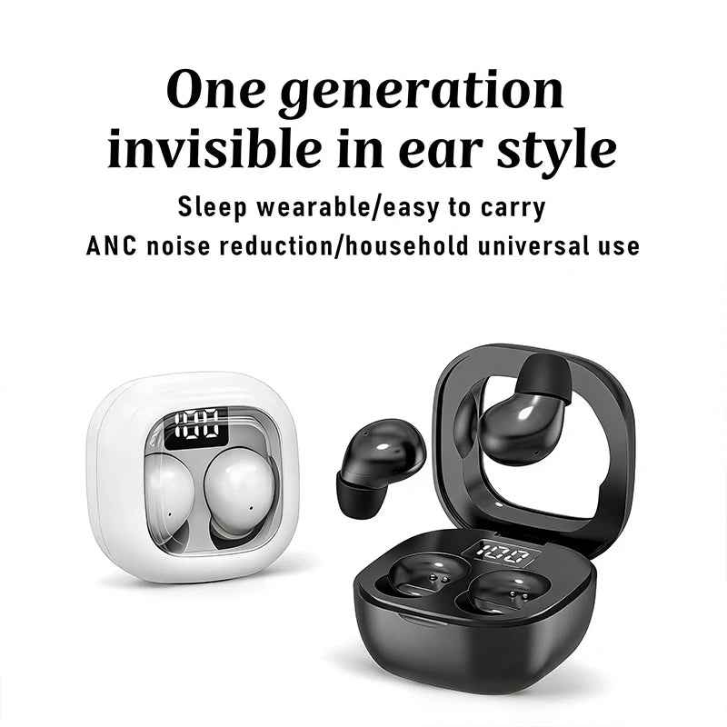 Mini Sleep Stereo HD Bass High Sound Quality Earphone Small In-ear Wireless Bluetooth Earbud Work Game Sport Invisible Headphone