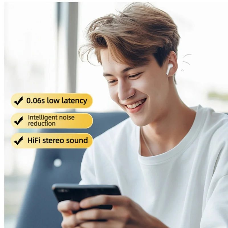 Razer HiFI In Ear Stereo Mic Headphone For Sony A6 Pro TWS Wireless Bluetooth Earphones Waterproof Touch Noise Reduction Headset