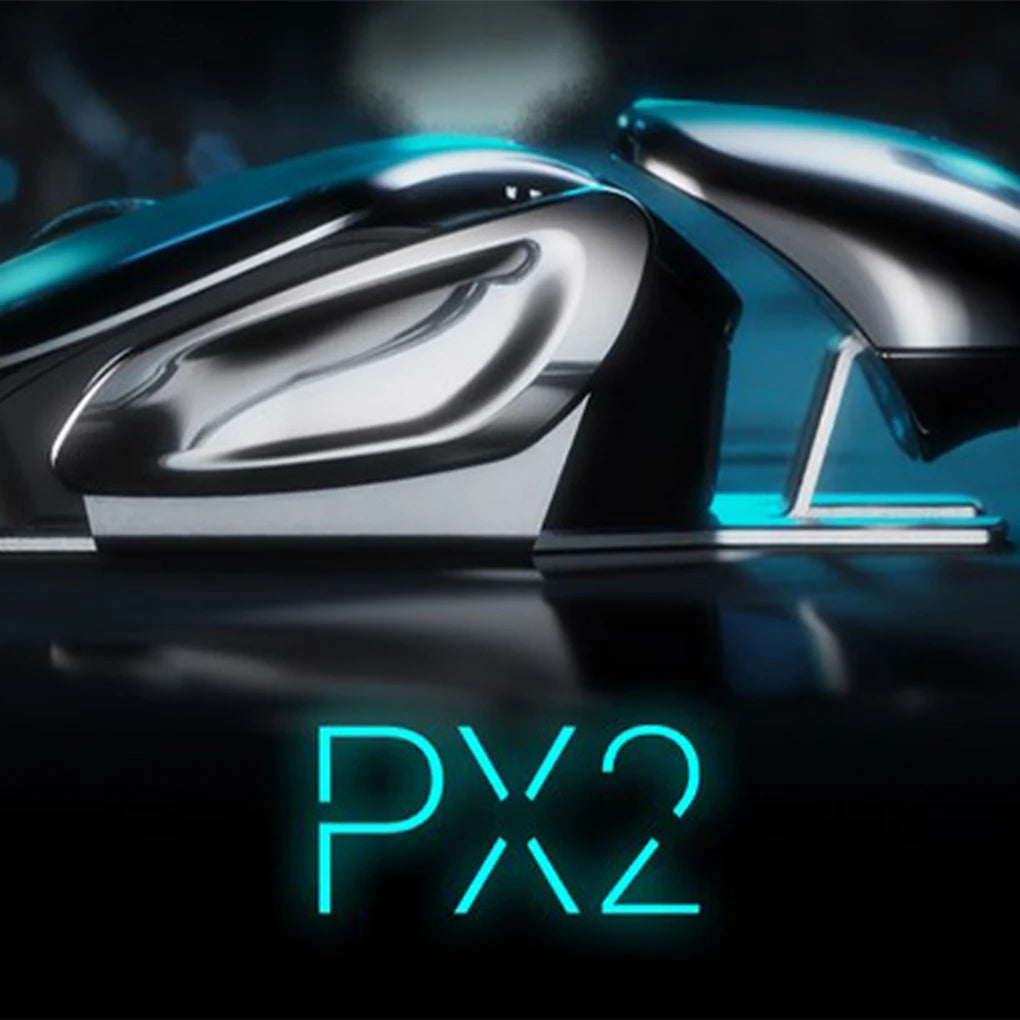 PX2 Wireless Mouse 2.4G Ergonomics Metal Receiver Waterproof Aluminum Lightweight Gaming Mouses Laptop Computer Office Use