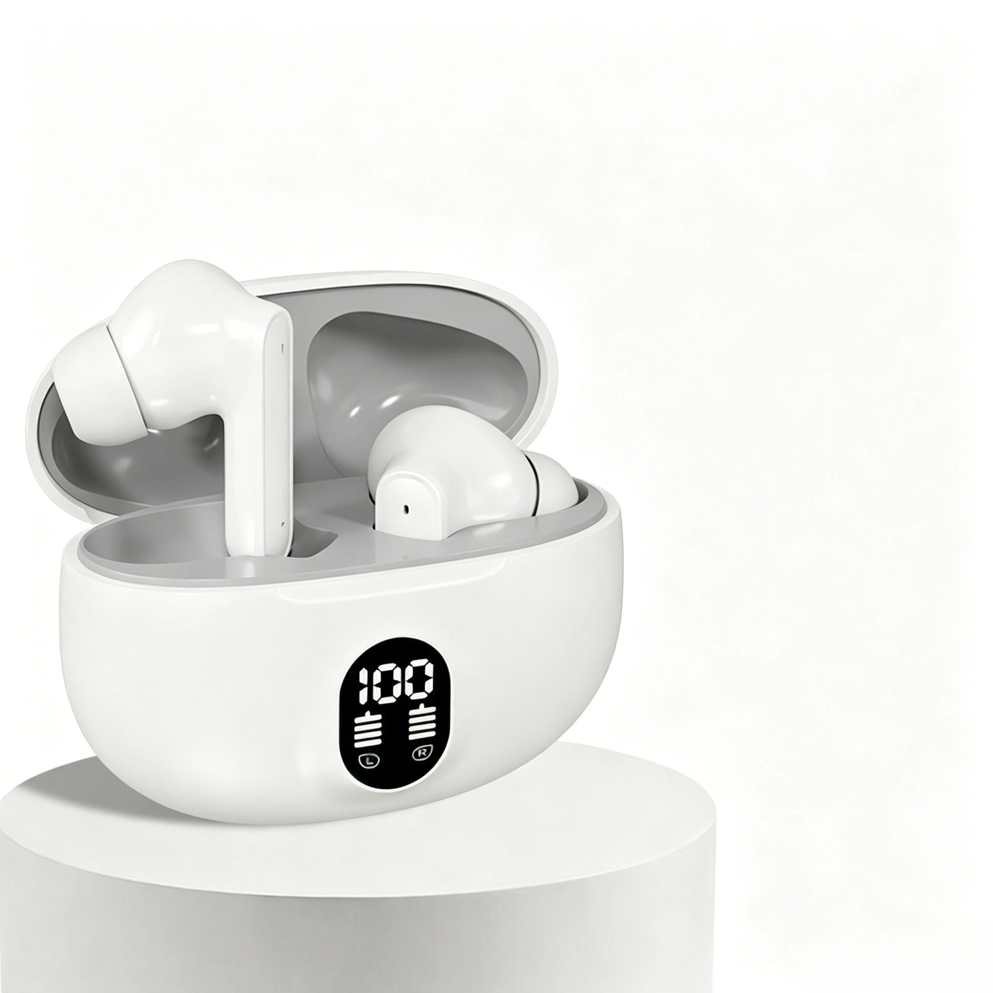 Slim Mini Bluetooth Earphones with Noise Reduction Long-Lasting Battery Built-in Microphone for Hands-Free Calls Music Enjoyment