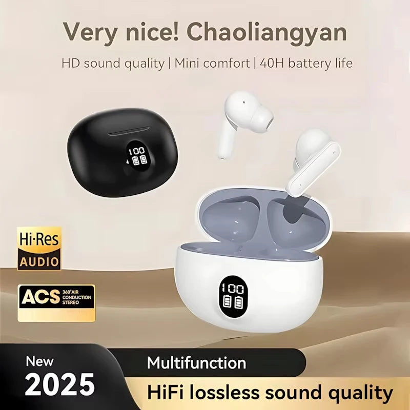 Slim Mini Bluetooth Earphones with Noise Reduction Long-Lasting Battery Built-in Microphone for Hands-Free Calls Music Enjoyment